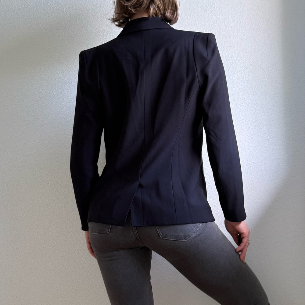 Trouve Sleek Black Blazer Jacket size XS - Picture 4 of 15